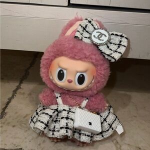 Designer Tweed Inspired clothing set for pop mart Labubu dolls